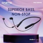 Oraimo Necklace 4 Wireless Bluetooth Earphones – Long Battery, Deep Bass & Magnetic Design | Tanzania - Image 2