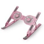 Portable Laptop Stand with Cooling Fan - Ergonomic Adjustable Riser for Desk & Travel | Enhanced Cooling & Universal Fit | Tanzania - Image 3