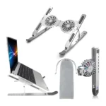 Portable Laptop Stand with Cooling Fan - Ergonomic Adjustable Riser for Desk & Travel | Enhanced Cooling & Universal Fit | Tanzania - Image 7