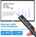 Professional Wireless Presentation Clicker with Laser Pointer | PPT Controller for Office & Education | Presentation Remote in Tanzania - Image 5